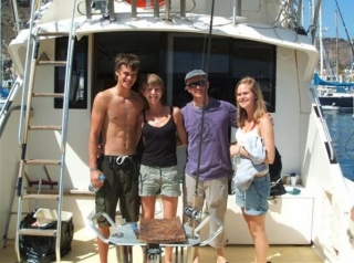 pesca en familia